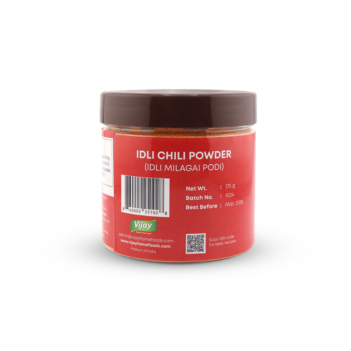 Idli Chili Powder (PODI): Authentic Spice Blend | Vijay Home Foods